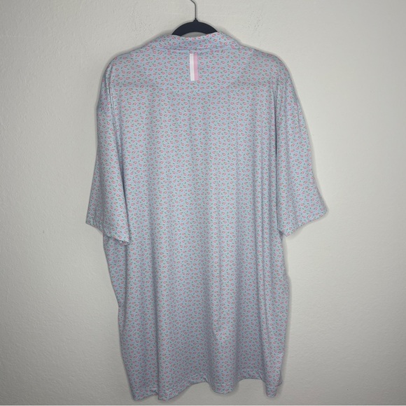 Men's Short Sleeve Performance Polo Pink Cocktail Drink Size XXXL Golf - Picture 6 of 8